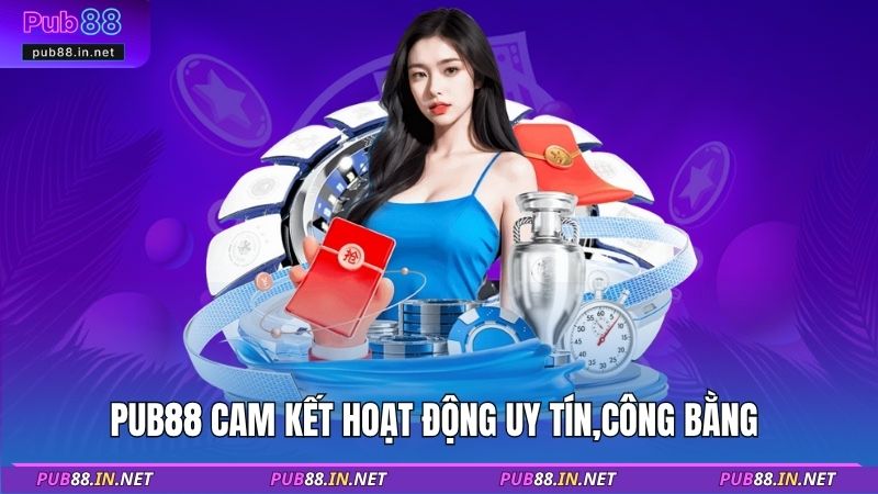PUB88 cam kết hoạt động uy tín,công bằng 